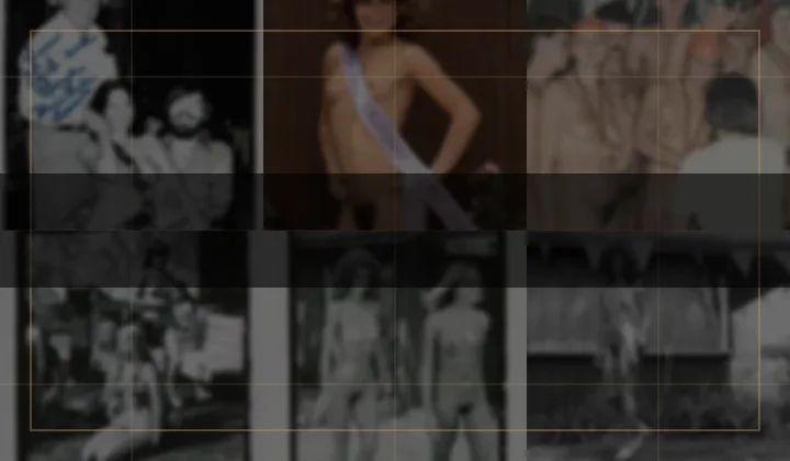 Blurred members-only vintage erotica magazines and books teaser